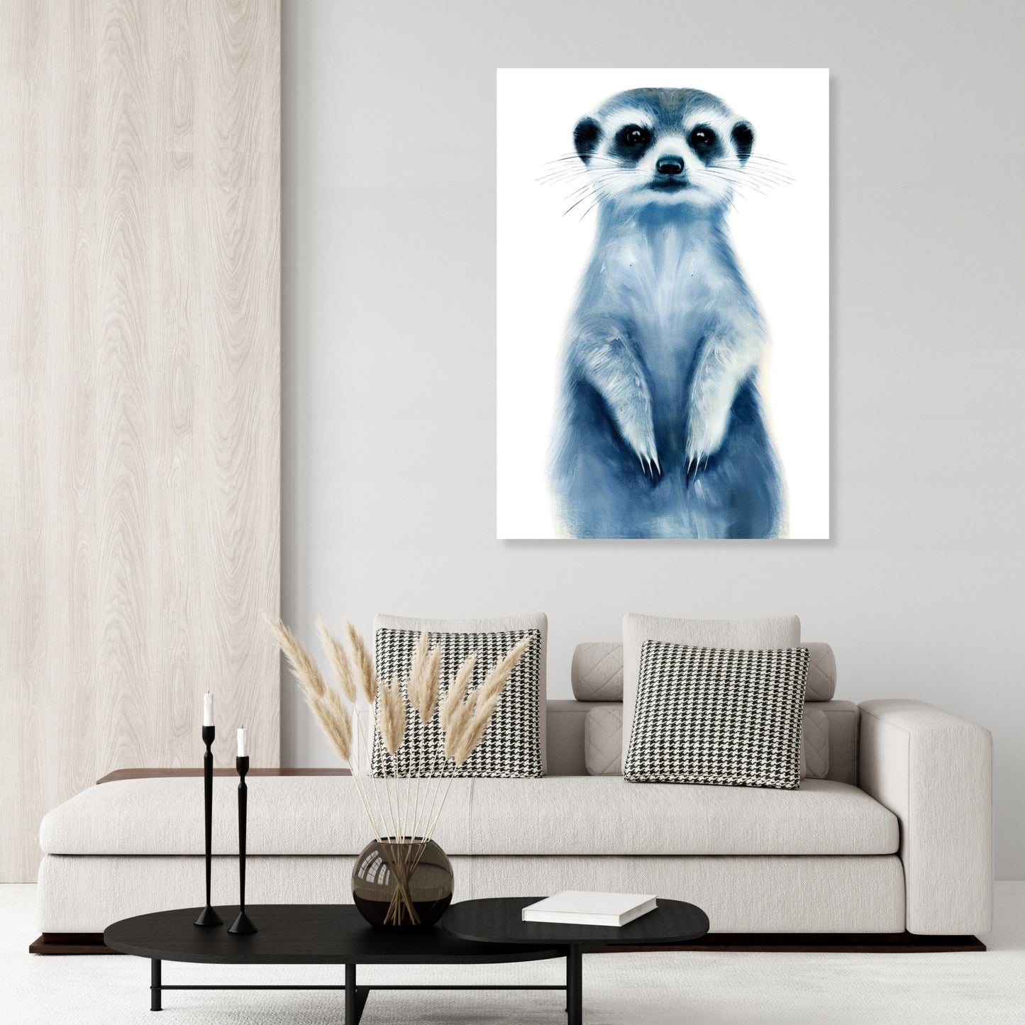 Hamptons Meerkat Wall Art Canvas Print