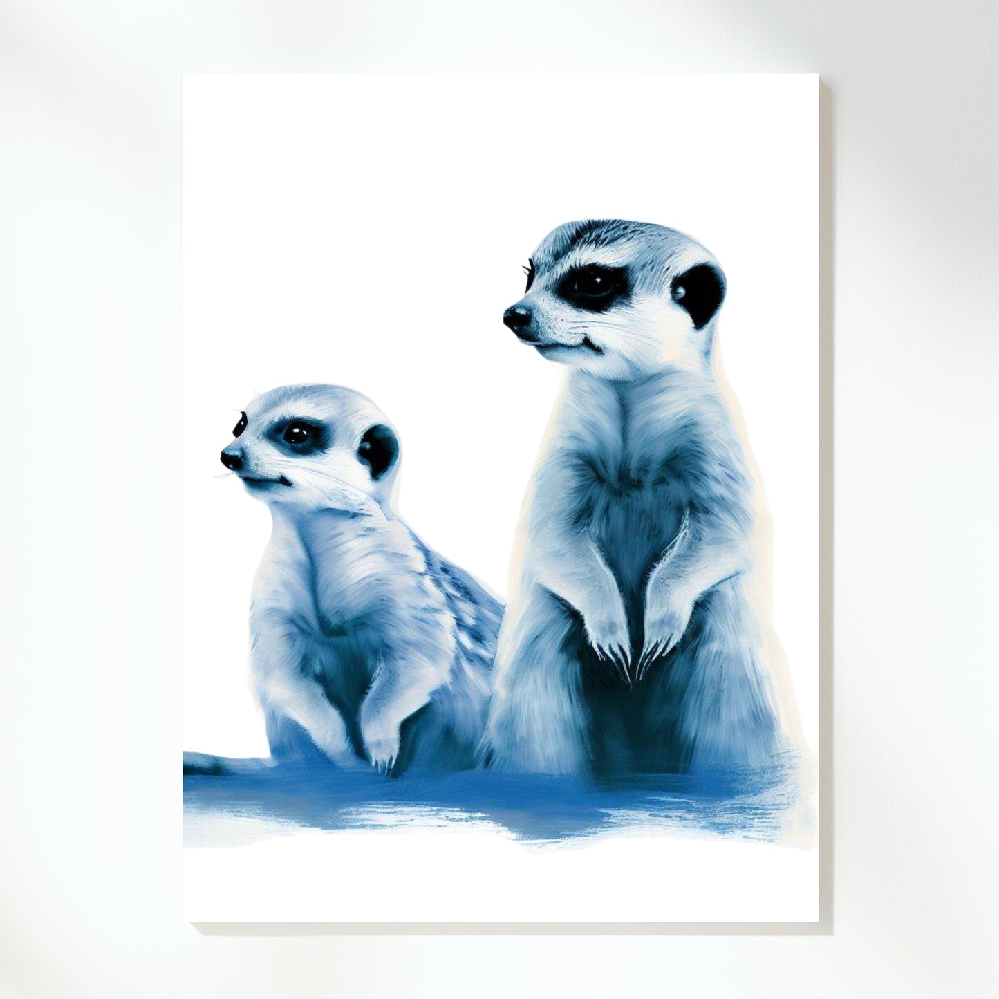 Hamptons Meerkat Mischief Wall Art Canvas Print