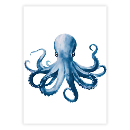 Hamptons Octopus Wall Art Canvas Print