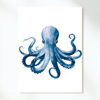 Hamptons Octopus Wall Art Canvas Print