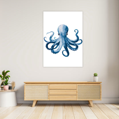 Hamptons Octopus Wall Art Canvas Print