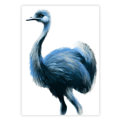 Hamptons Emu Wall Art Canvas Print