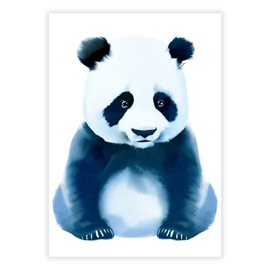 Hamptons Panda Wall Art Canvas Print