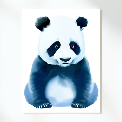 Hamptons Panda Wall Art Canvas Print