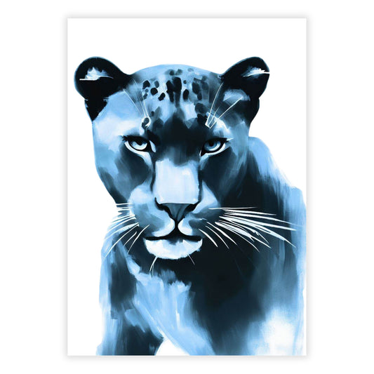 Hamptons Panther Wall Art Canvas Print