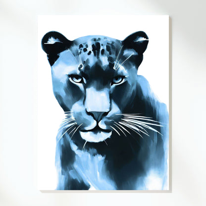 Hamptons Panther Wall Art Canvas Print