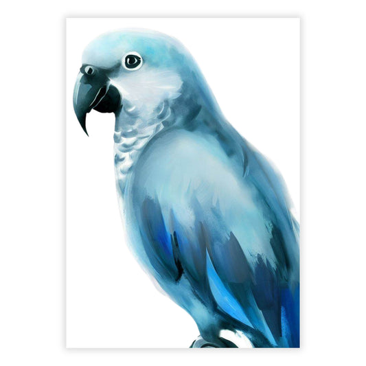 Hamptons Parrot Wall Art Canvas Print