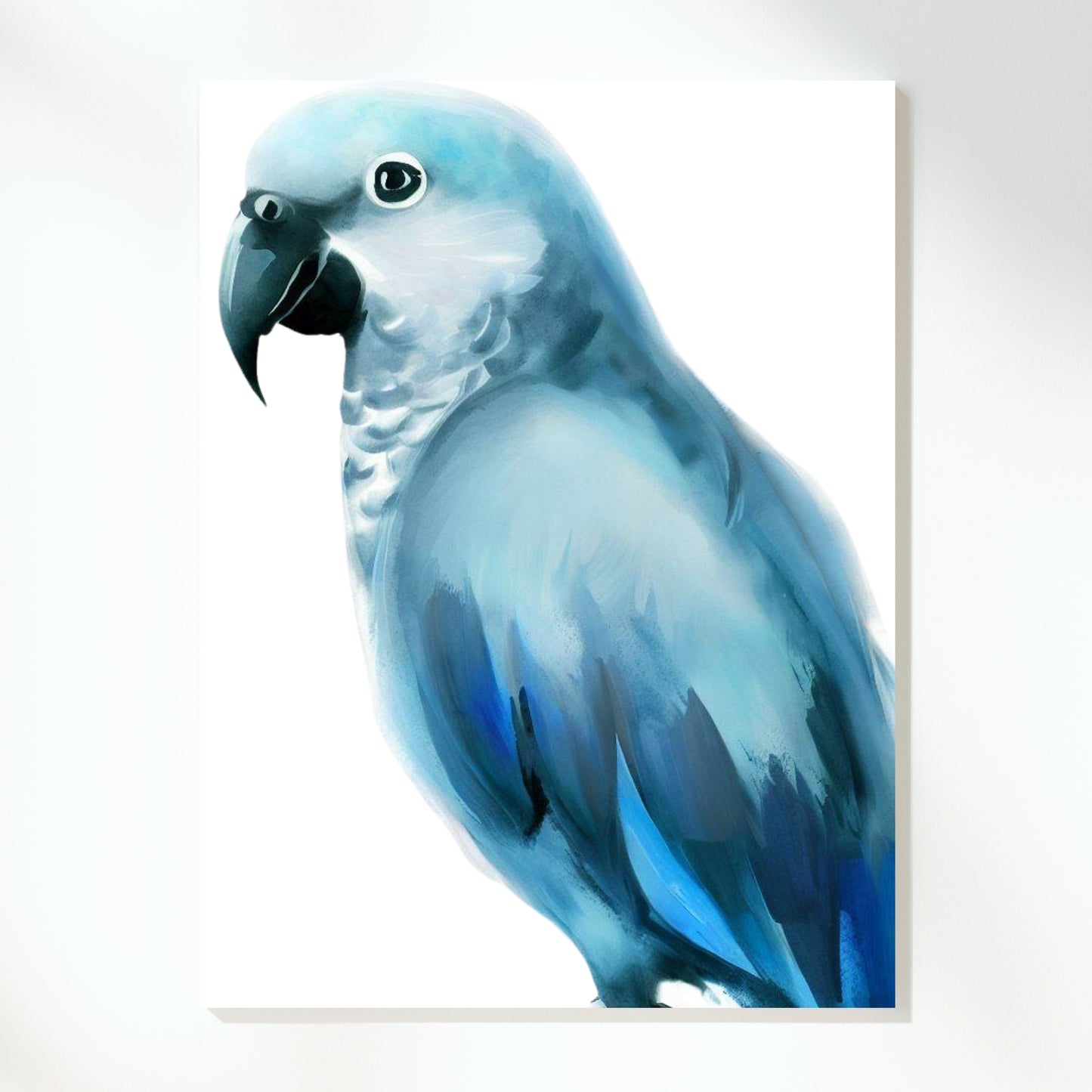 Hamptons Parrot Wall Art Canvas Print