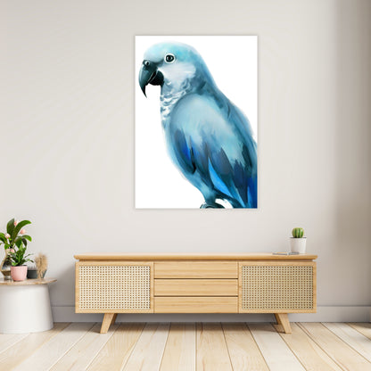 Hamptons Parrot Wall Art Canvas Print