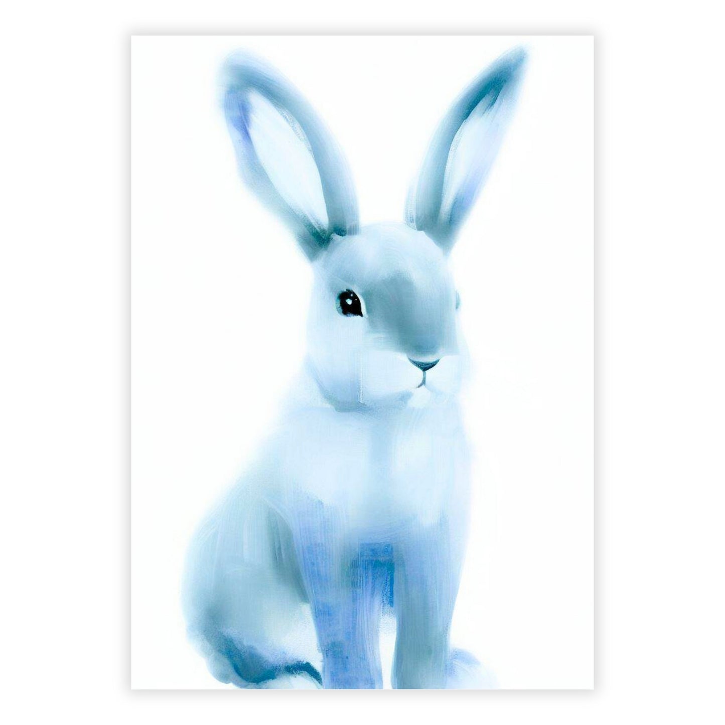 Hamptons Rabbit Wall Art Canvas Print