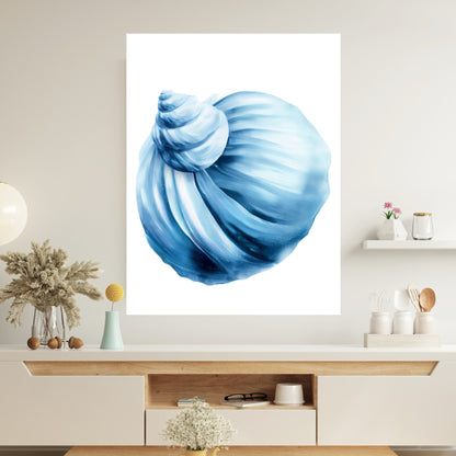 Hamptons Sea Shell Wall Art Canvas Print