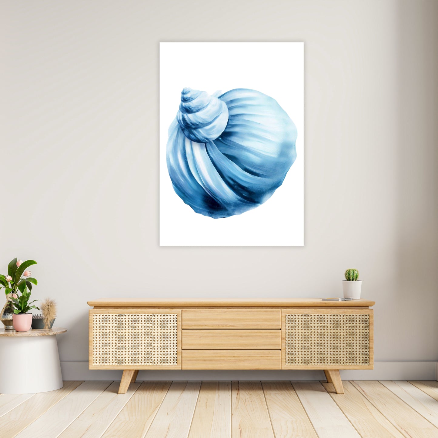 Hamptons Sea Shell Wall Art Canvas Print