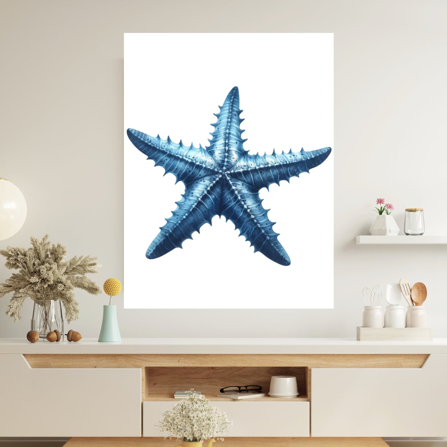 Hamptons Starfish Wall Art Canvas Print