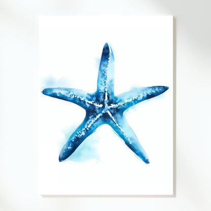 Hamptons Starfish Wall Art Canvas Print