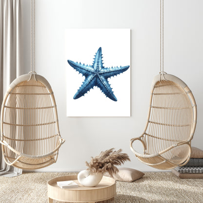 Hamptons Starfish Wall Art Canvas Print