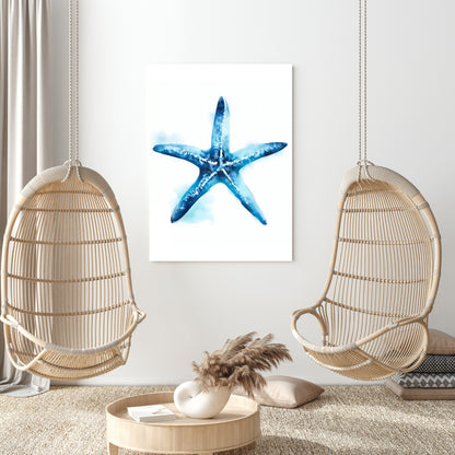 Hamptons Starfish Wall Art Canvas Print