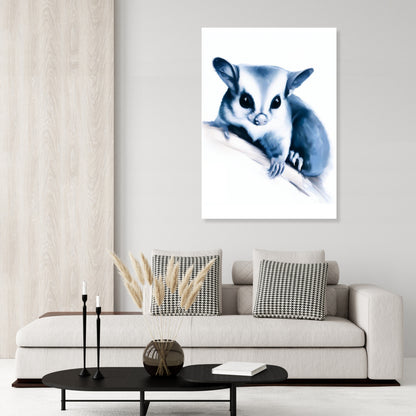 Hamptons Sugar Glider Wall Art Canvas Print