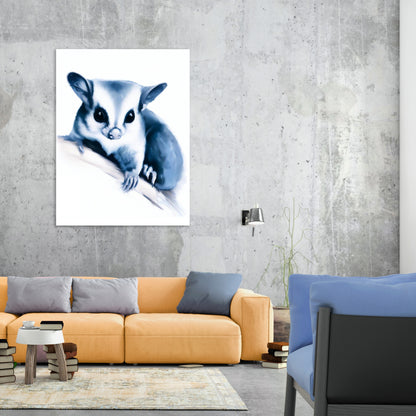 Hamptons Sugar Glider Wall Art Canvas Print