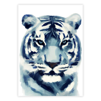 Hamptons Tiger Wall Art Canvas Print