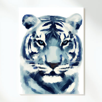 Hamptons Tiger Wall Art Canvas Print