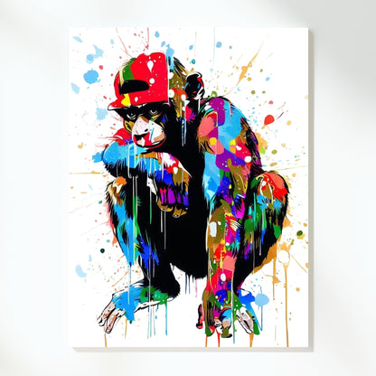 Hip Hop Monkey Wall Art Canvas Print