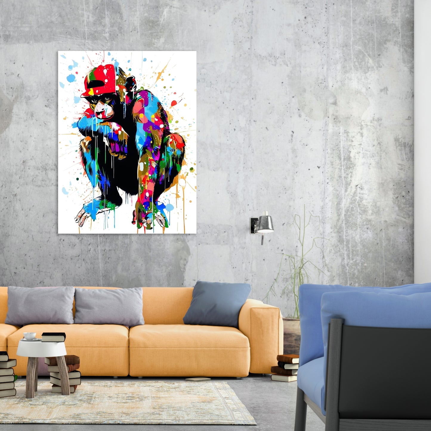 Hip Hop Monkey Wall Art Canvas Print