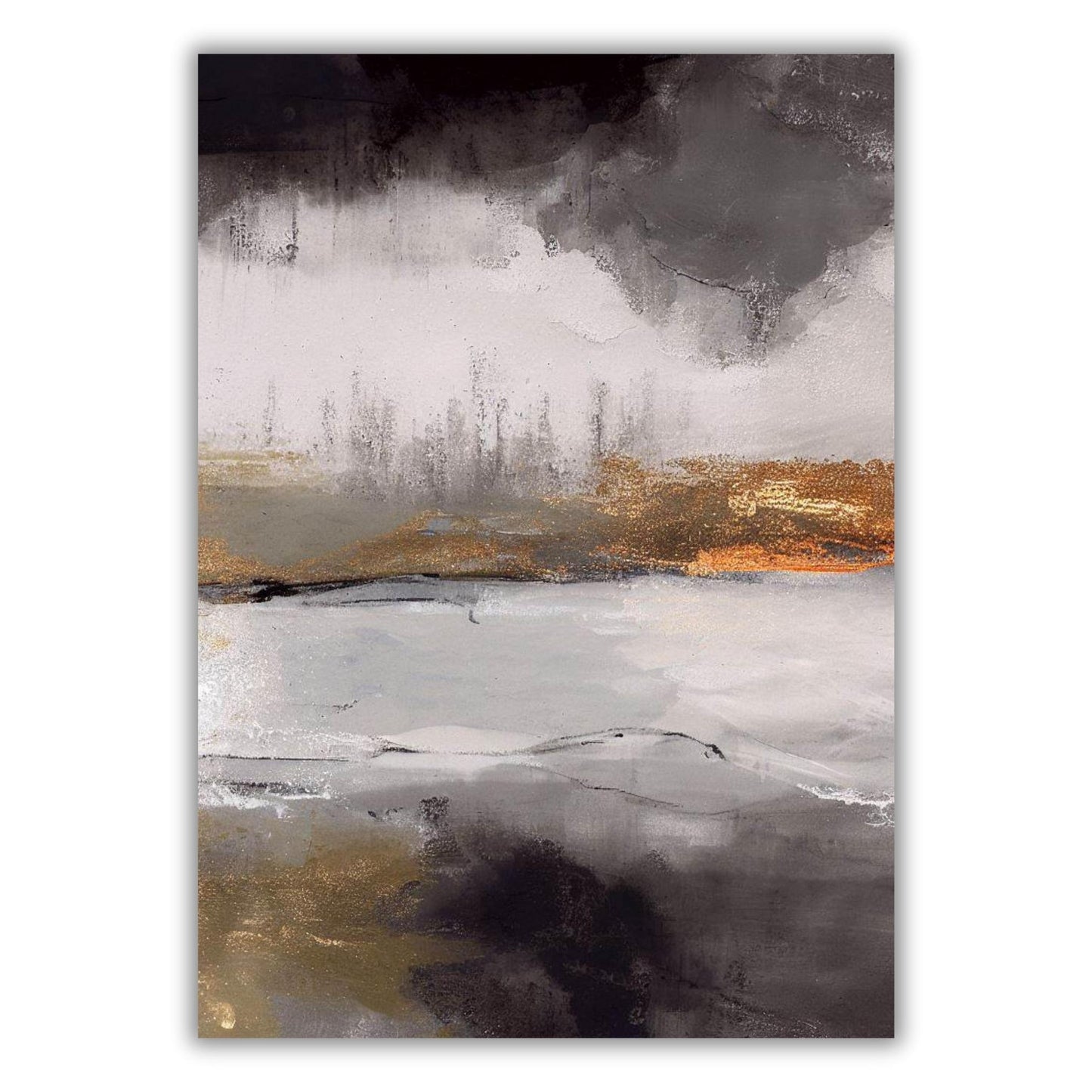 Horizon Abstract Wall Art Canvas Print