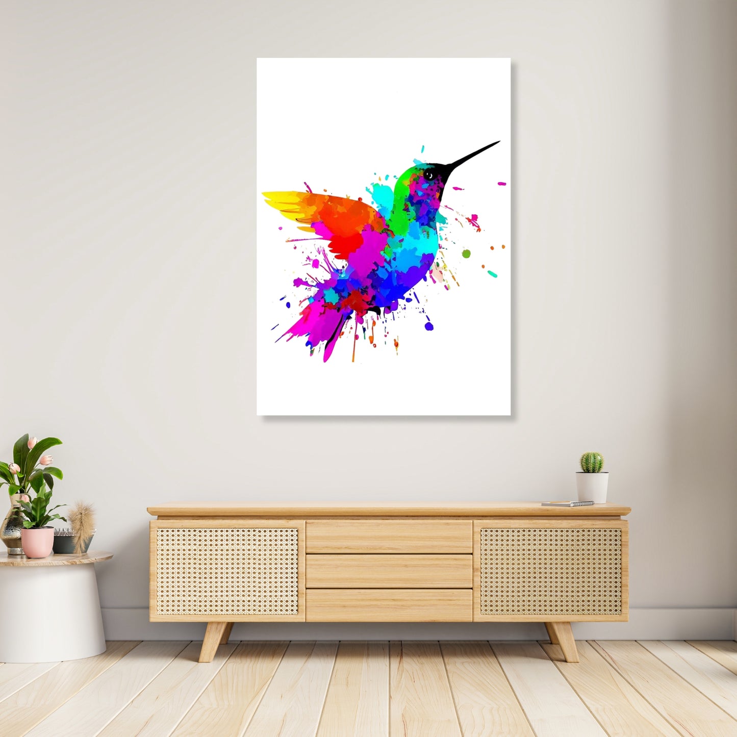 Hummingbird Wall Art Canvas Print