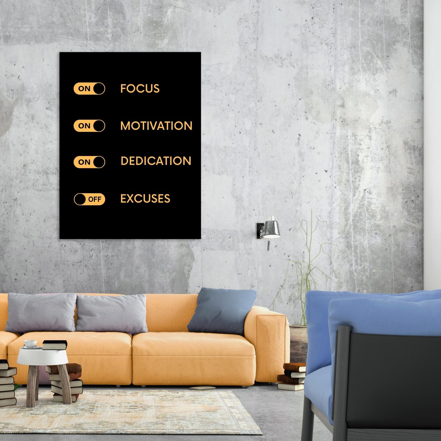 Focus On Gold Wall Art Canvas Print