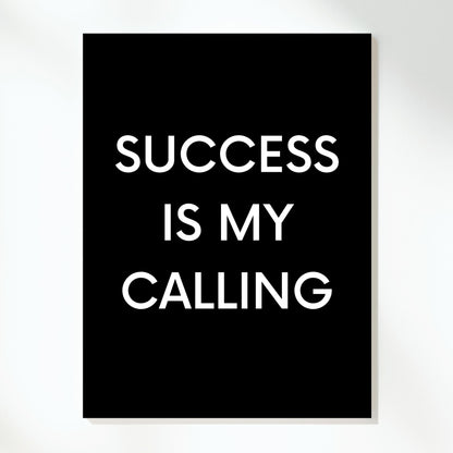 Success Calling Wall Art Canvas Print