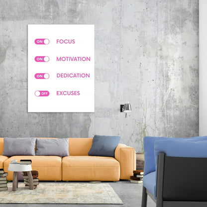 Focus On Pink Wall Art Canvas Print