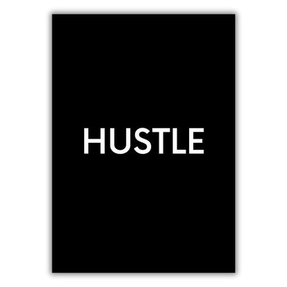 Hustle Wall Art Canvas Print