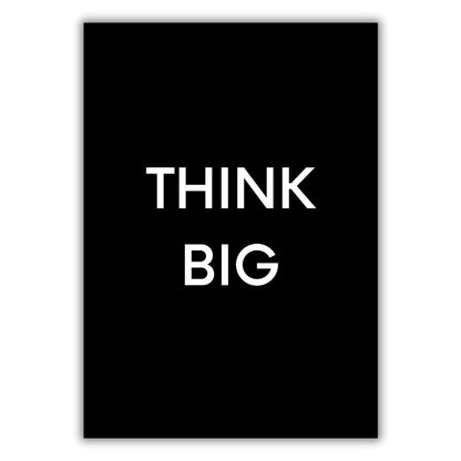 Think Big Wall Art Canvas Print