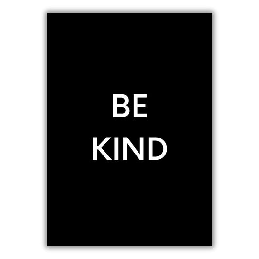 Be Kind Wall Art Canvas Print