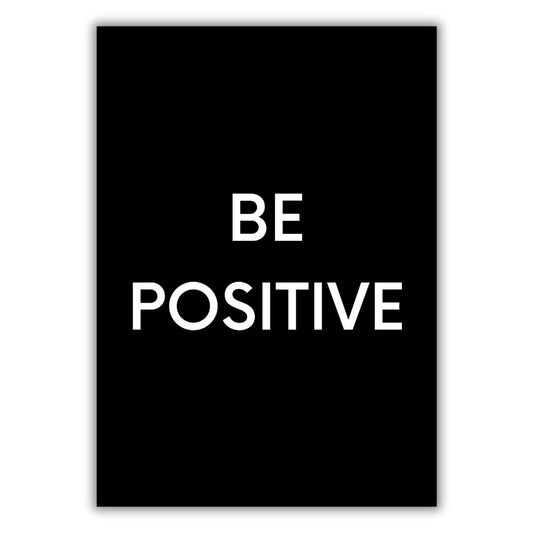 Be Positive Wall Art Canvas Print