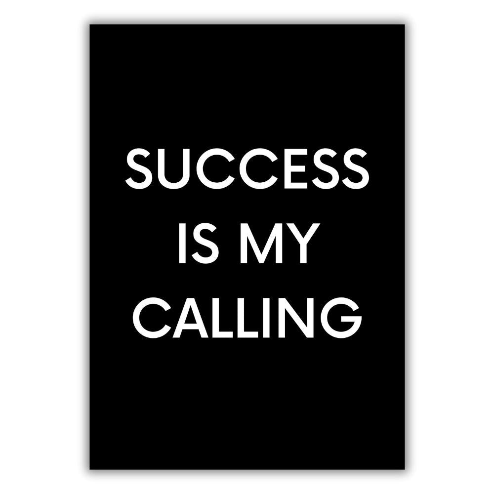 Success Calling Wall Art Canvas Print