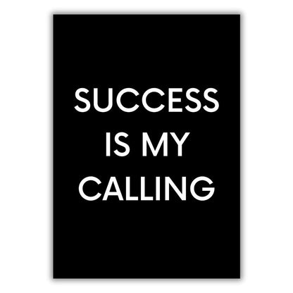 Success Calling Wall Art Canvas Print