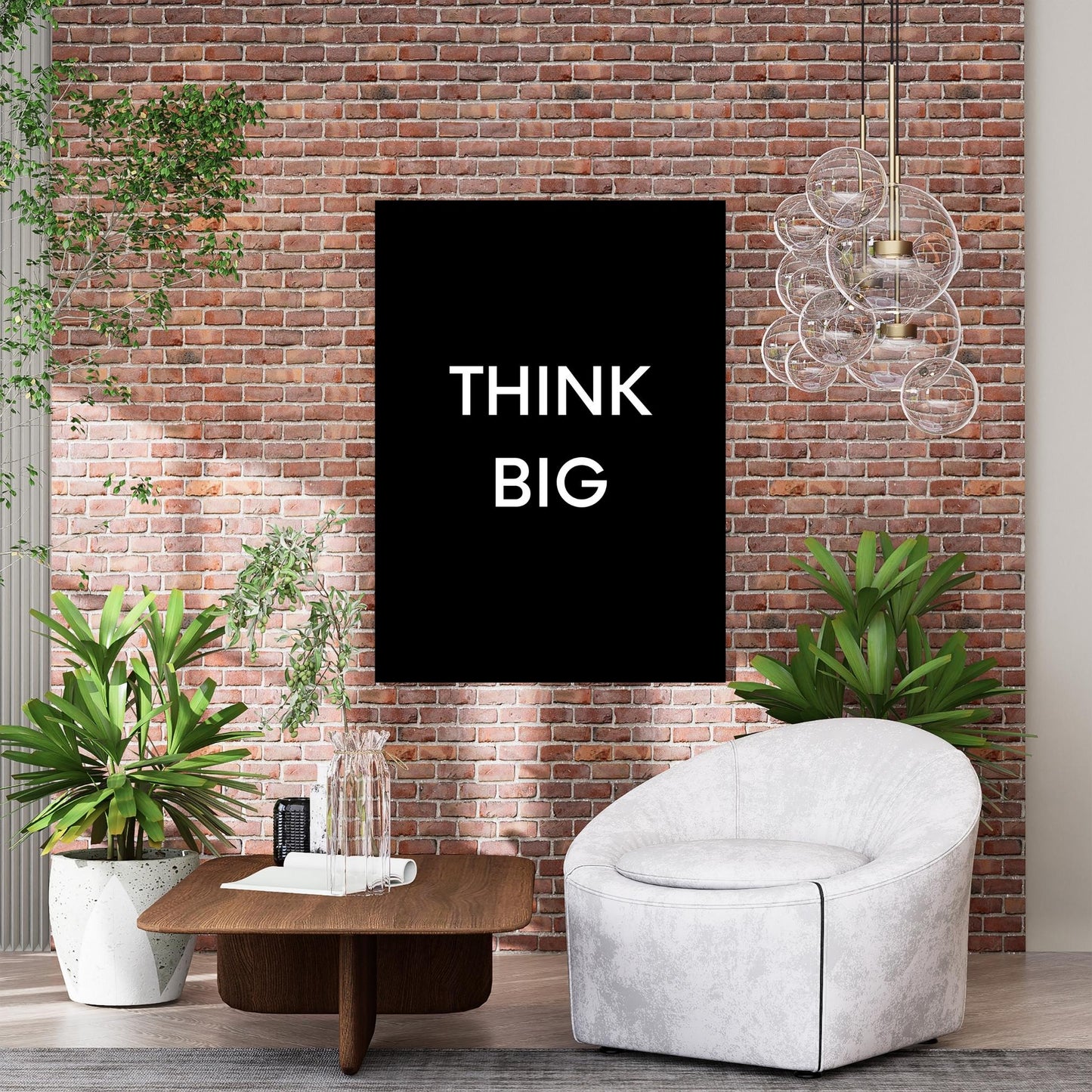 Think Big Wall Art Canvas Print