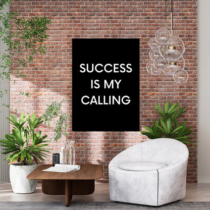 Success Calling Wall Art Canvas Print