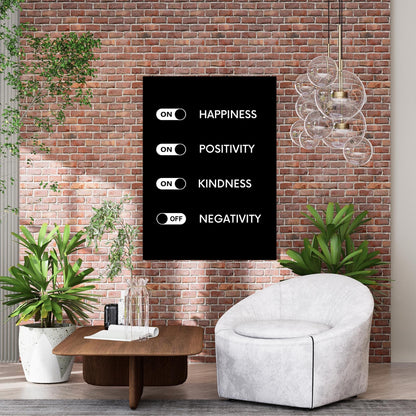 Happiness On Wall Art Canvas Print