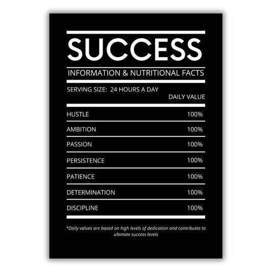 Success Daily Dose Wall Art Canvas Print