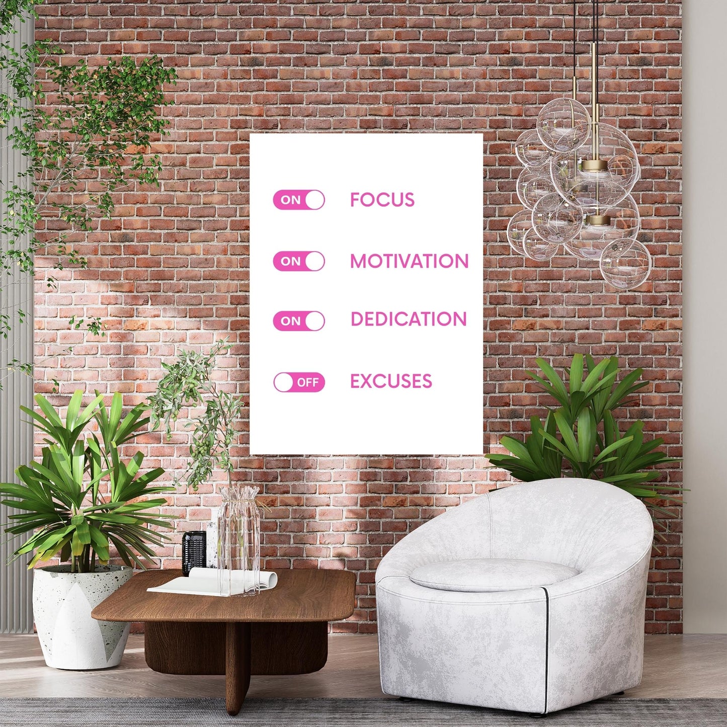 Focus On Pink Wall Art Canvas Print