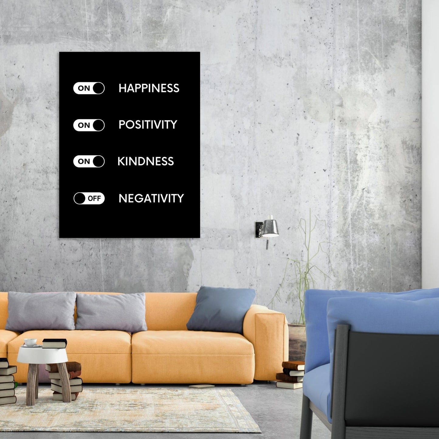 Happiness On Wall Art Canvas Print