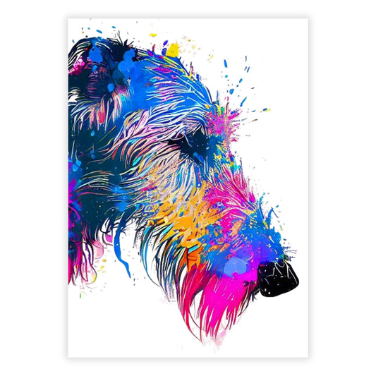 Irish Wolfhound Wall Art Canvas Print