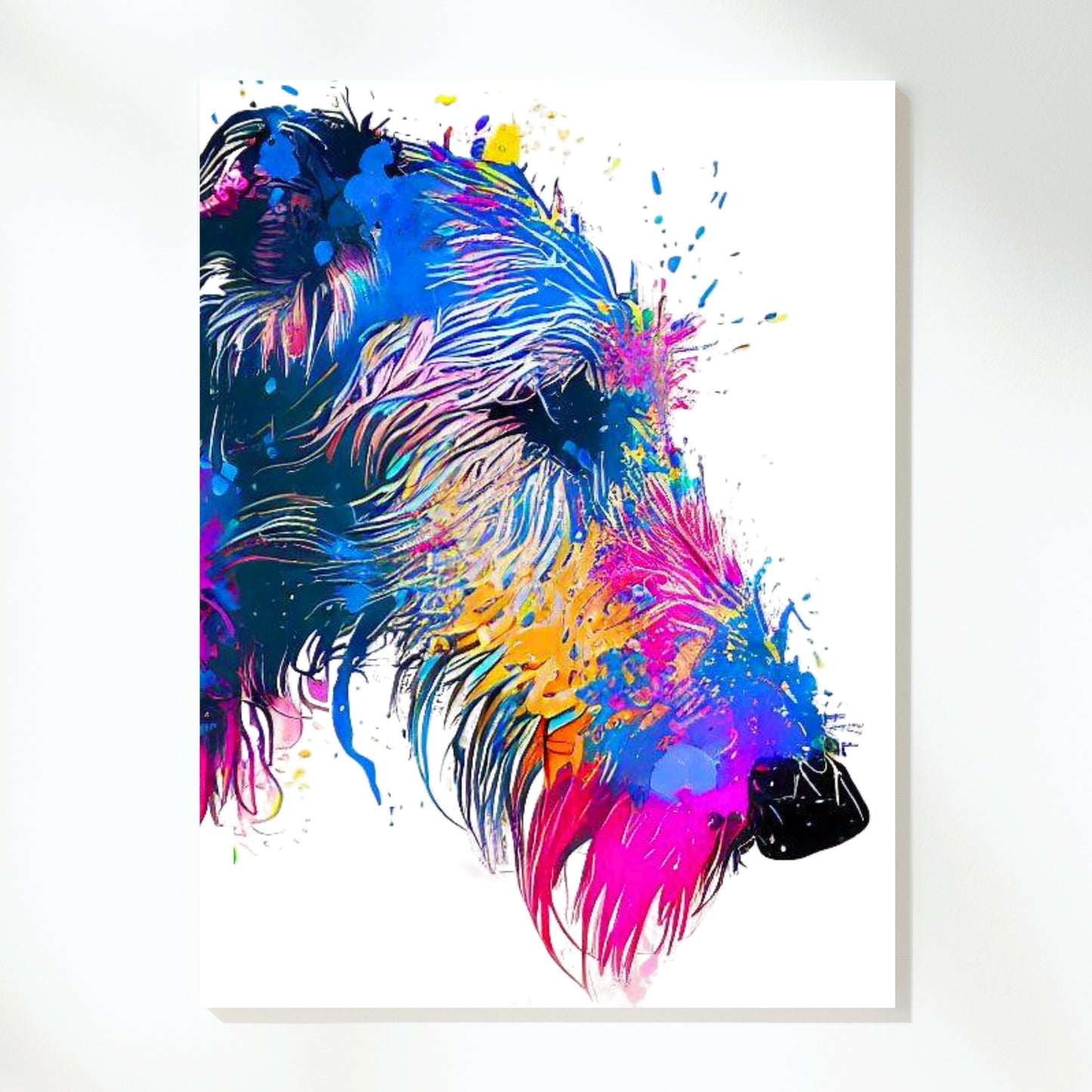 Irish Wolfhound Wall Art Canvas Print