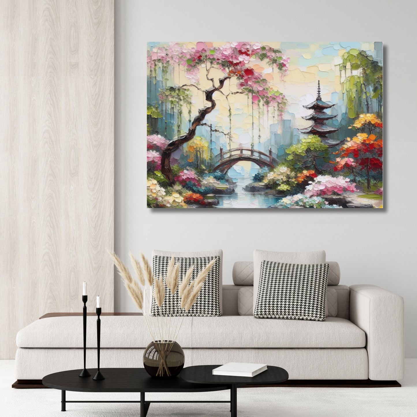 Japanese Garden Wall Art Canvas Print