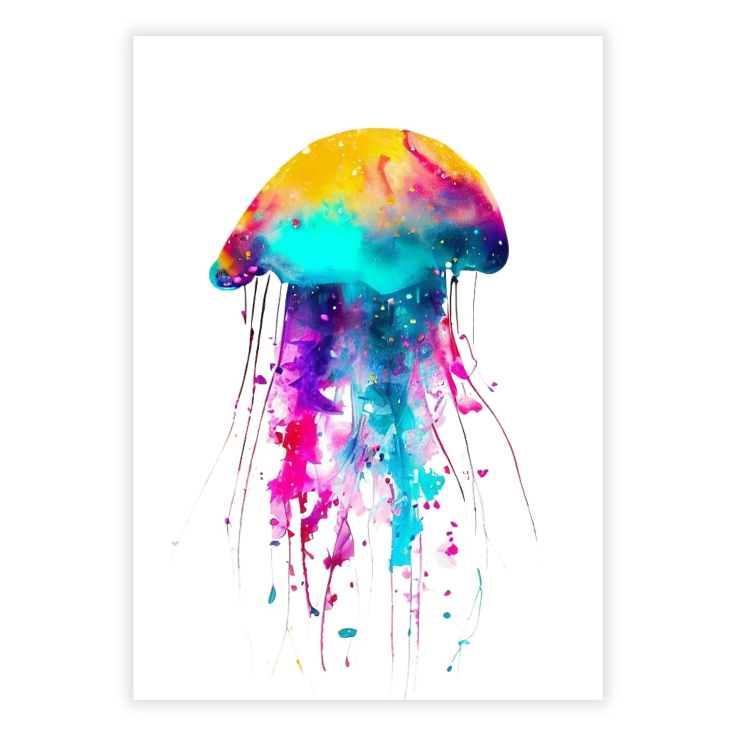 Luminous Jellyfish Wall Art Canvas Print