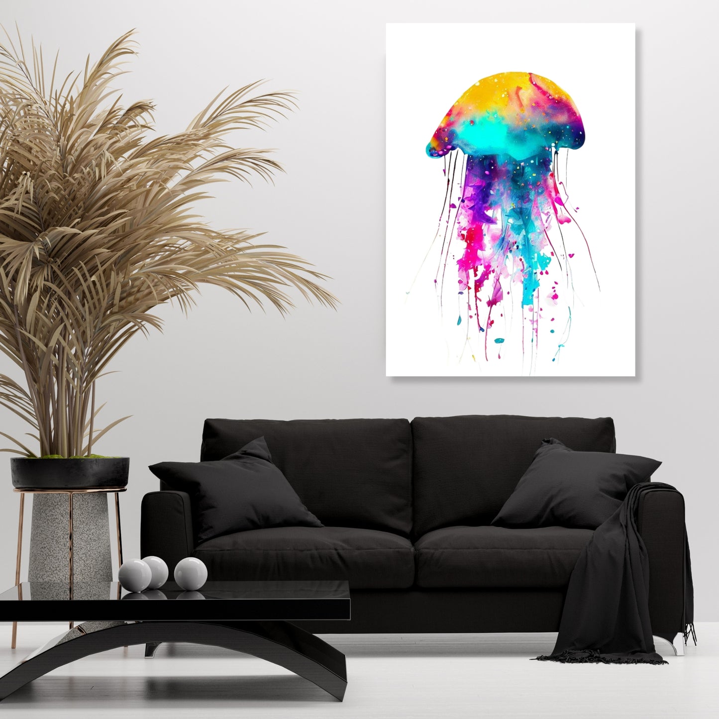 Luminous Jellyfish Wall Art Canvas Print