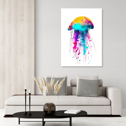 Luminous Jellyfish Wall Art Canvas Print