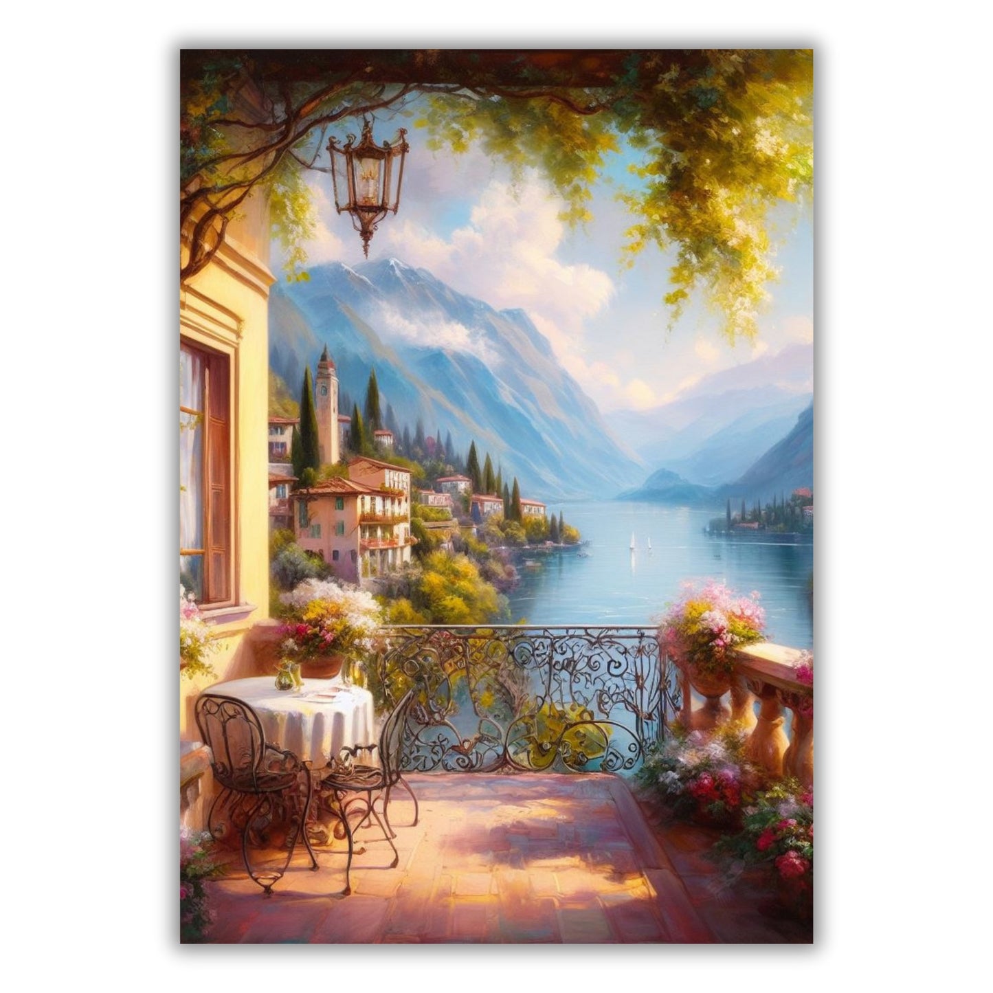 Lake Como Wall Art Canvas Print